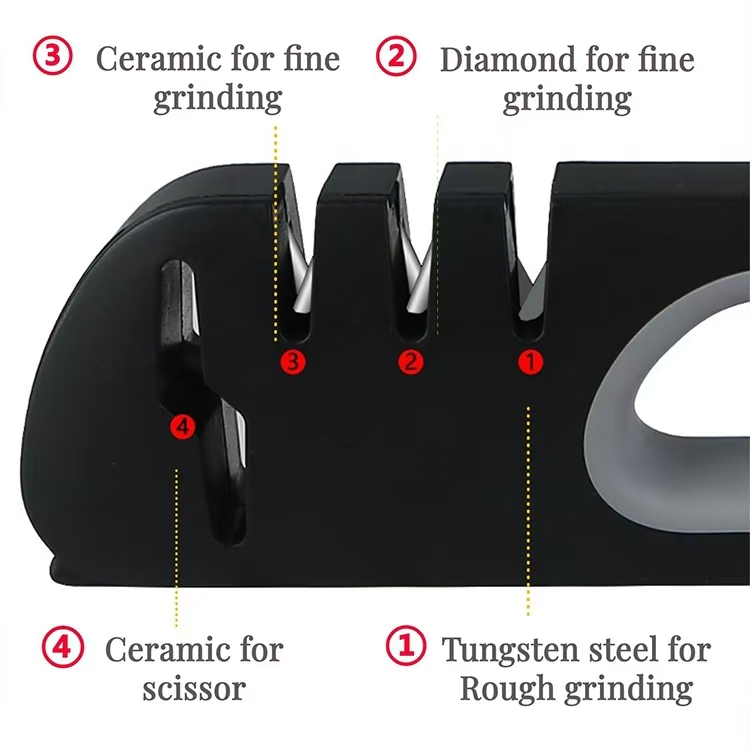 Handheld Kitchen Knife Sharpener for Effortless Blade Maintenance and Precision