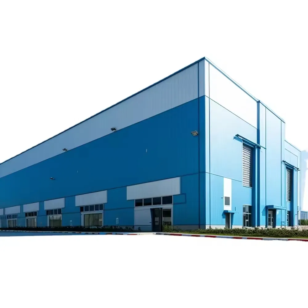 Steel Column Q235 Ridge Customized Prefabricated Metal Building for Sale