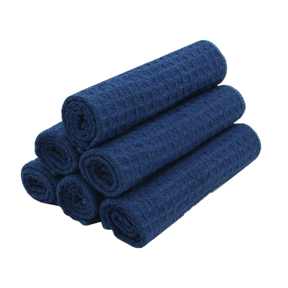 Customized Super Absorbent Microfiber Waffle Weave Kitchen Dishcloth Cleaning Towels