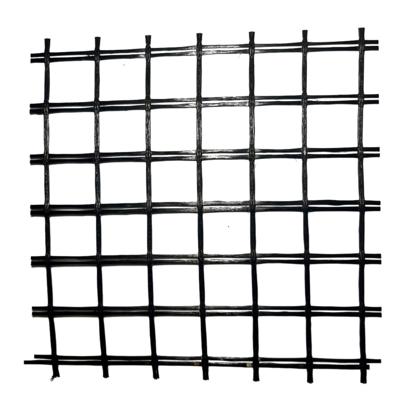 High-Strength Biaxial 25kN/M Fiberglass Geogrid for Road Reinforcement