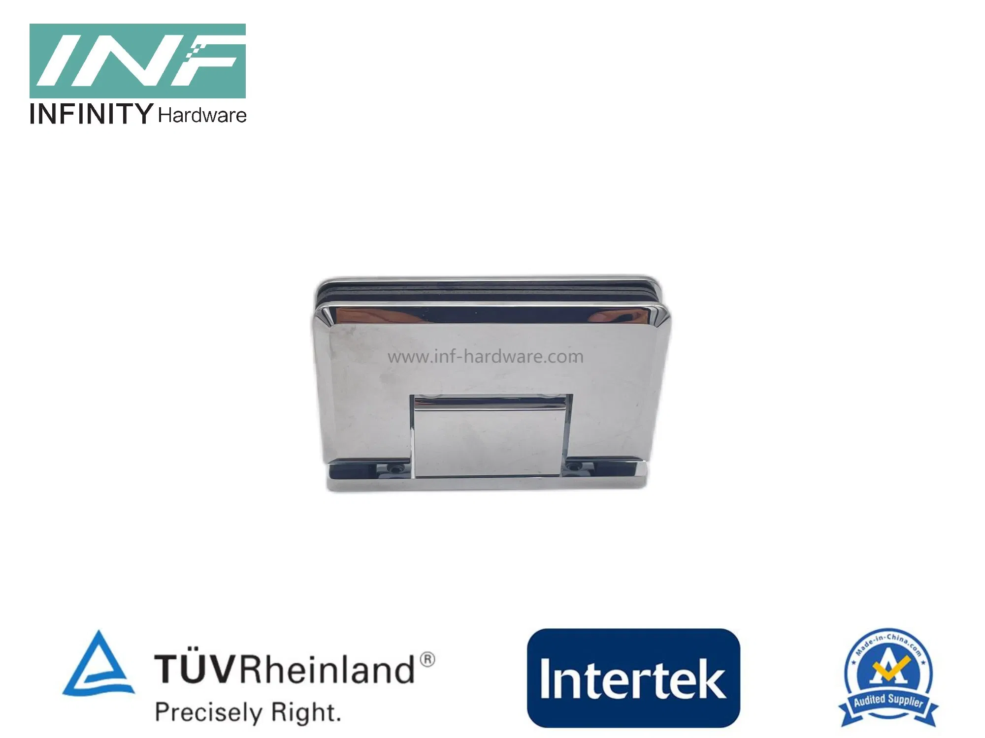 Zinc Alloy European Bathroom 180 90 Wall to Glass Degree Clamp Clips Pivot Glass Shower Door Hinge