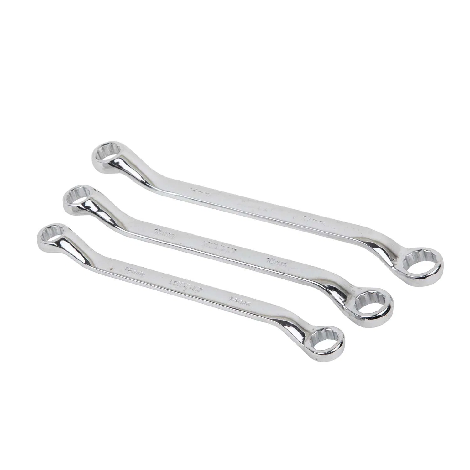 Набор гаечных ключей Middly, двойной рожковый, хром-ванадий