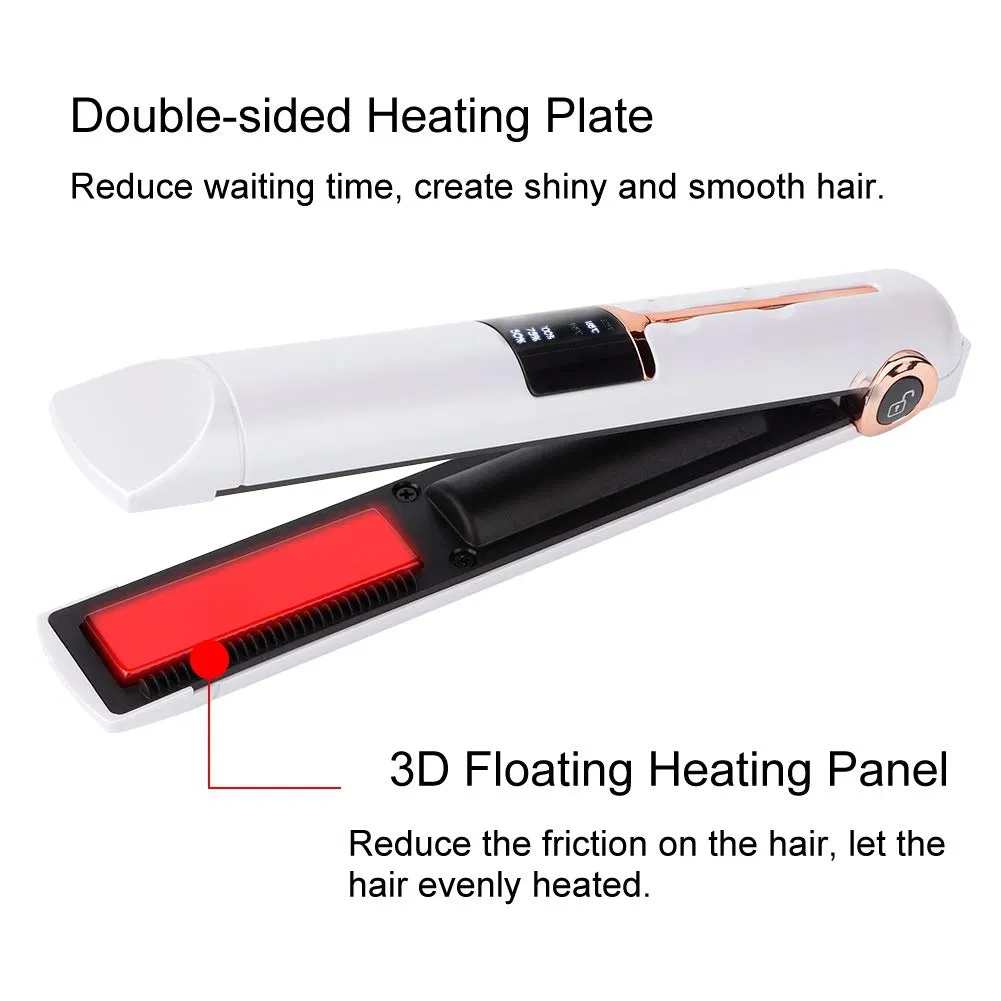 Rechargeable Cordless Hair Straightener Flat Iron