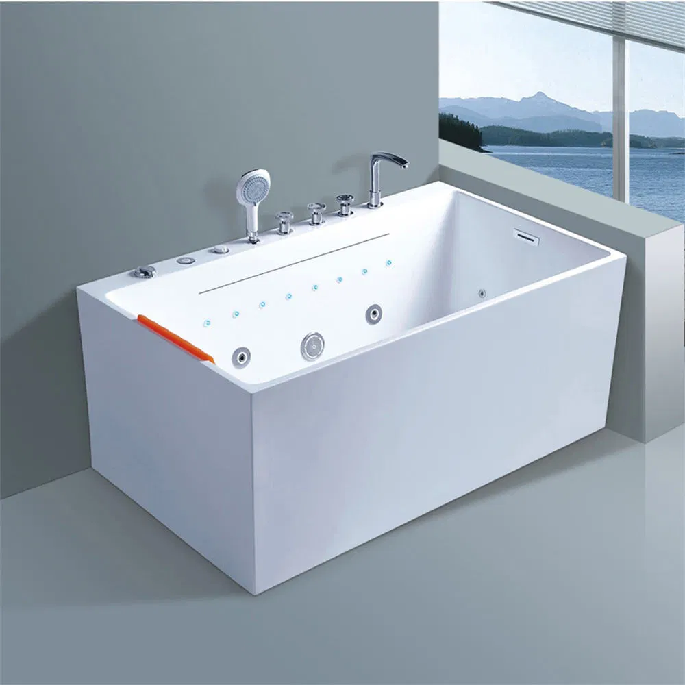 Elegant Freestanding Acrylic Bathtub - Affordable Indoor SPA Experience