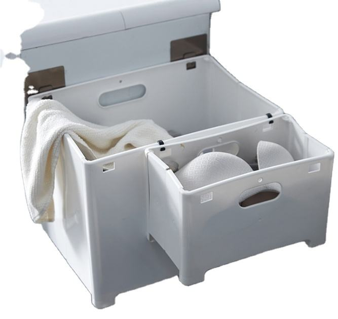 Hot Selling Collapsible Laundry Baskets Dirty Clothes Storage Bins Plastic Hanging Type Foldable Laundry Basket