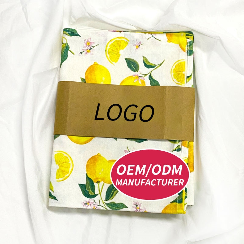 Eco-Friendly 100% Cotton Custom Printed Kitchen Tea Towels