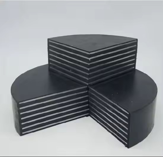 Aohong Natural Rubber Laminated Elastomeric Bearing Pads Bridge Rubber Seismic Isolation Bearings for Bridge and Building Support Road