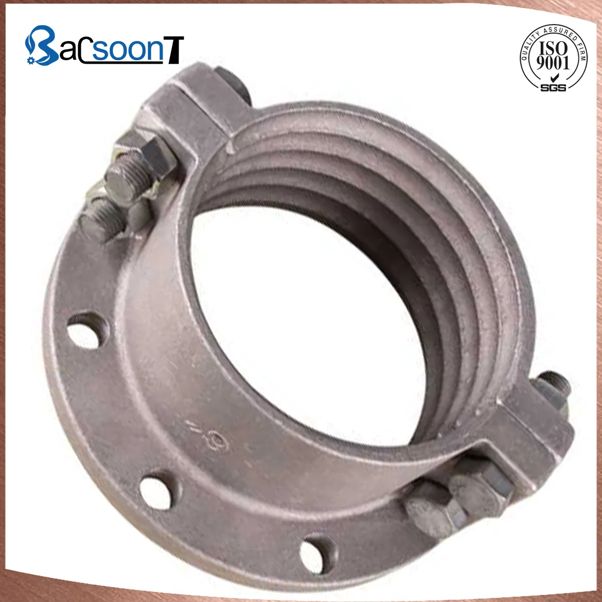 Customized Steel/Stainless Steel/Carbon Steel Lost Wax Casting/Precision Casting Kitchen Implements Steel Flange Coupling with Sandblasting/Machining