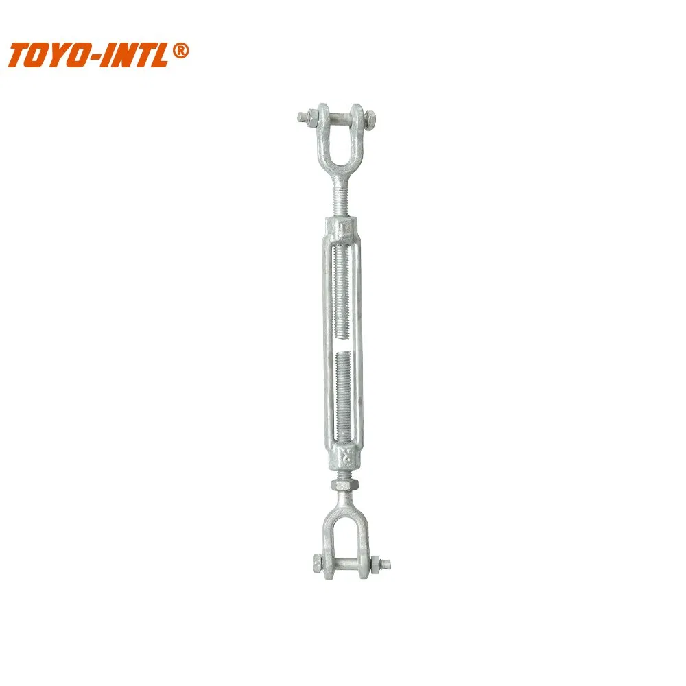 Toyo-Intl JIS Type Heavy Duty Turnbuckle Us Type Forged Hardware Rigging Cable Chain Turnbuckle Hook Eye Jaw Galvanized