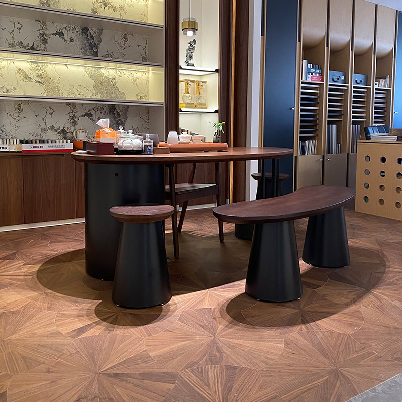 Паркетная доска Черный орех с текстурой лотоса