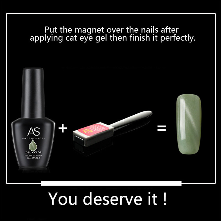 as 3D Magnetic Nailart Saloncat Eye Gel Nail Polish for Manicure