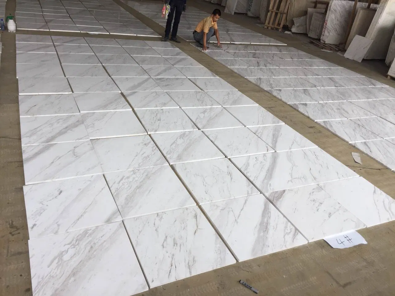 Customerized Volakas Marble Tiles for Floor/Wall Cladding Decoration