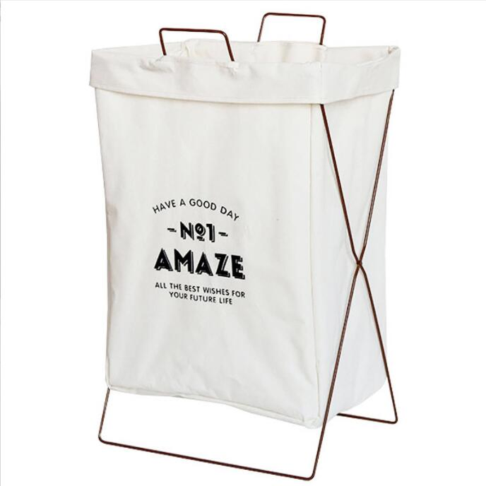Iron Frame Foldable Laundry Basket
