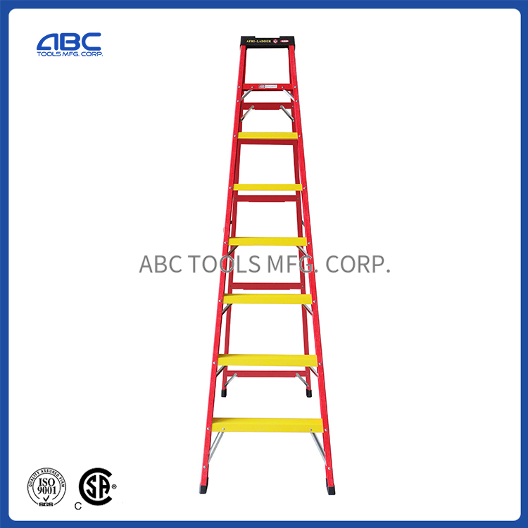 Collapsible Fiberglass Platform Ladder 8 Foot Ladder Fiberglass