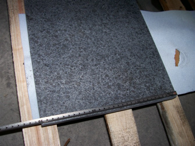 Polished, Flamed G684 (black pearl) Black Granite Tiles