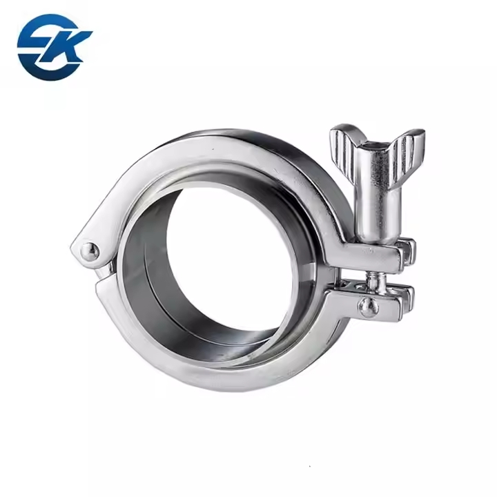 China 304 316L Stainless Steel Sanitary DIN 3A Pipe Clamp for Union Set
