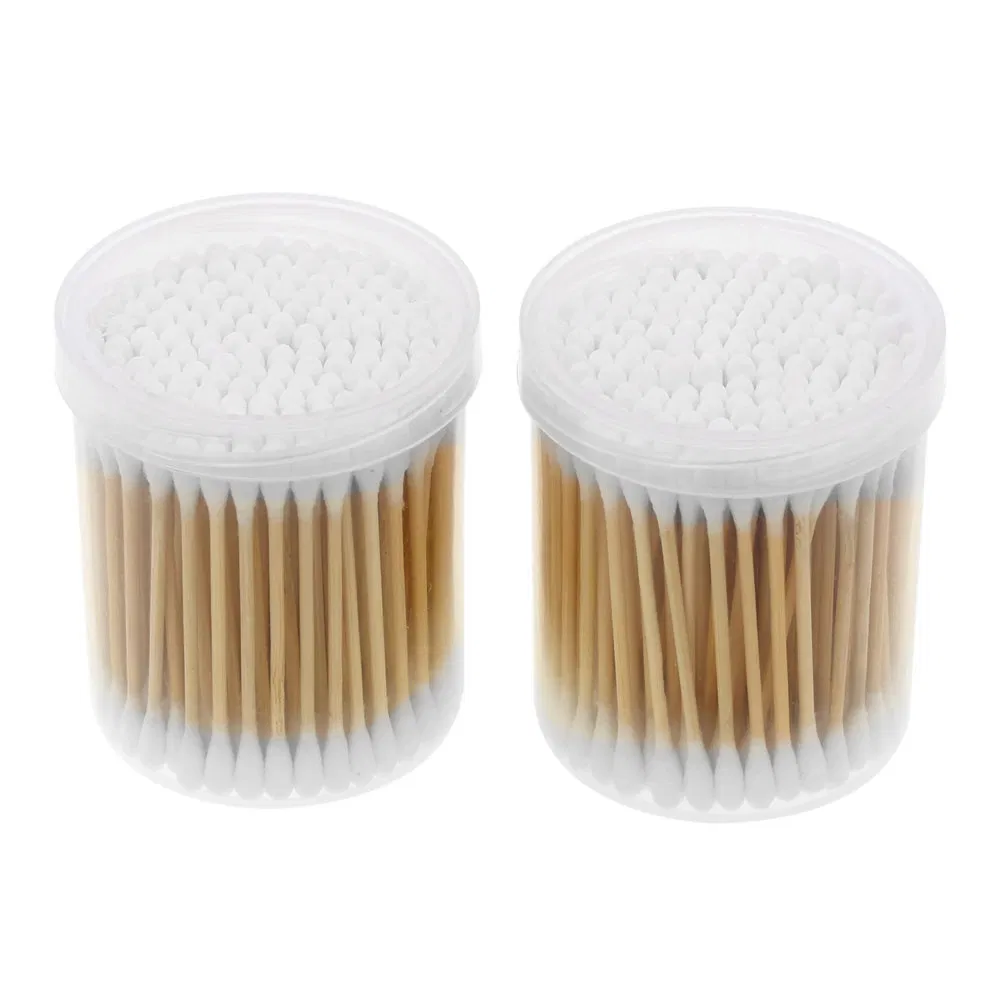 Odorless Disposable Bamboo Stick Customized Sterile Cotton Swabs for Eye Crevice Cleaning