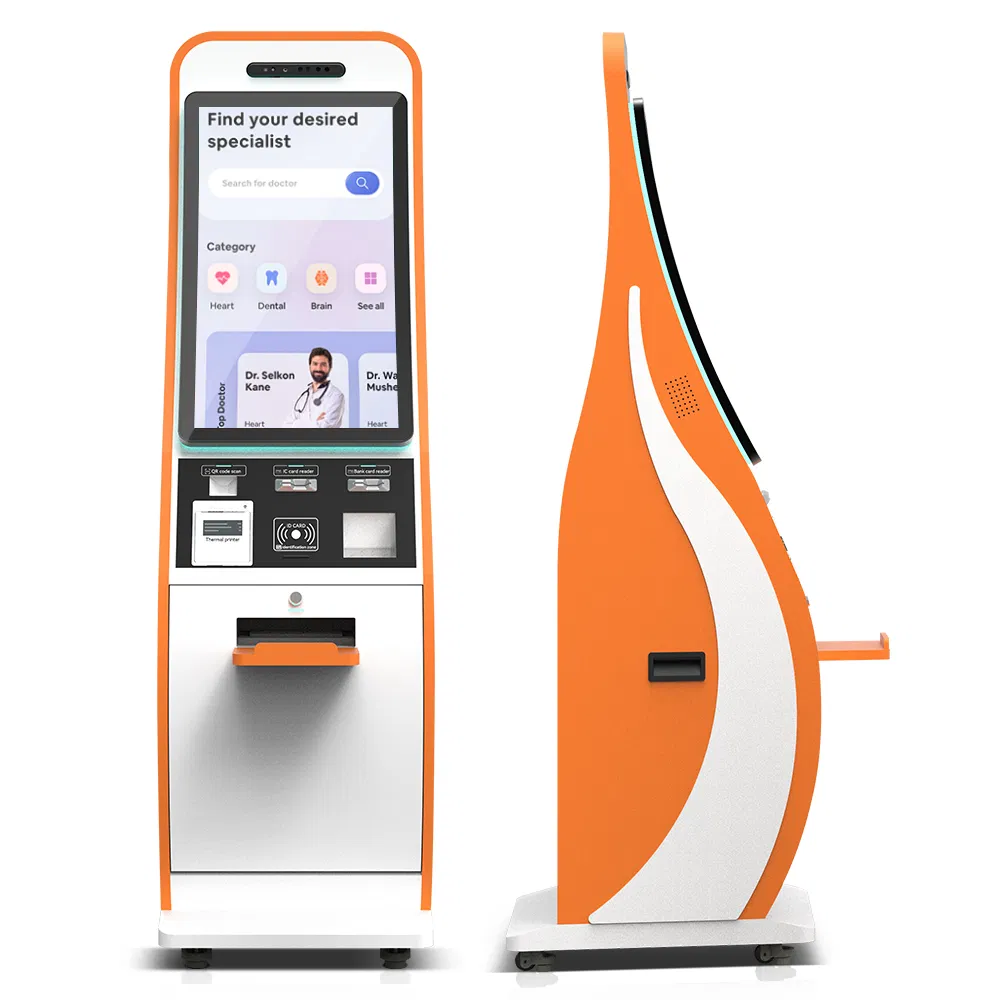 Floor Stand Ordering Payment Kiosk Kfc Mcdonalds Payment Machine 32"