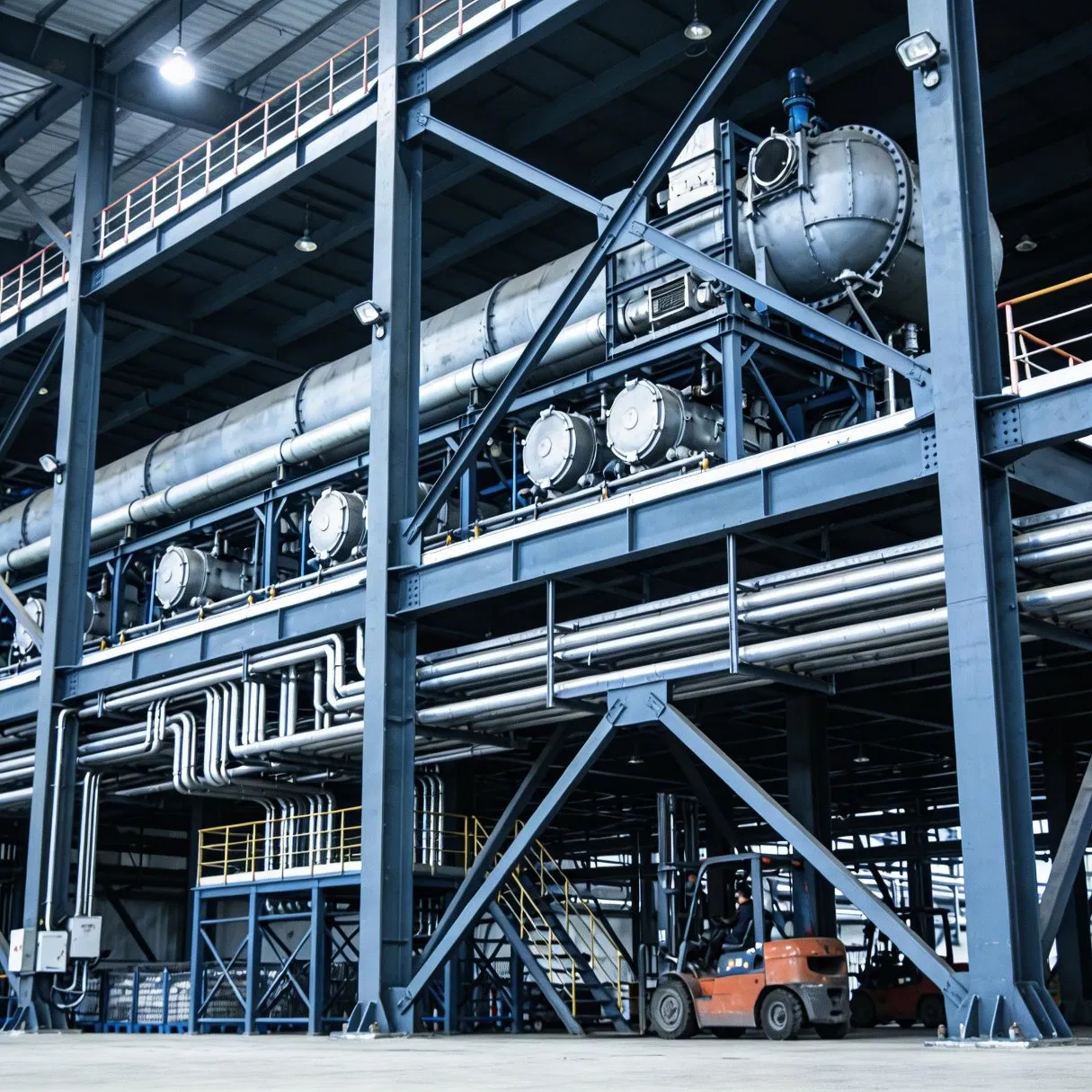 Robust Steel Work Platform for Heavy Loads and Industrial Use