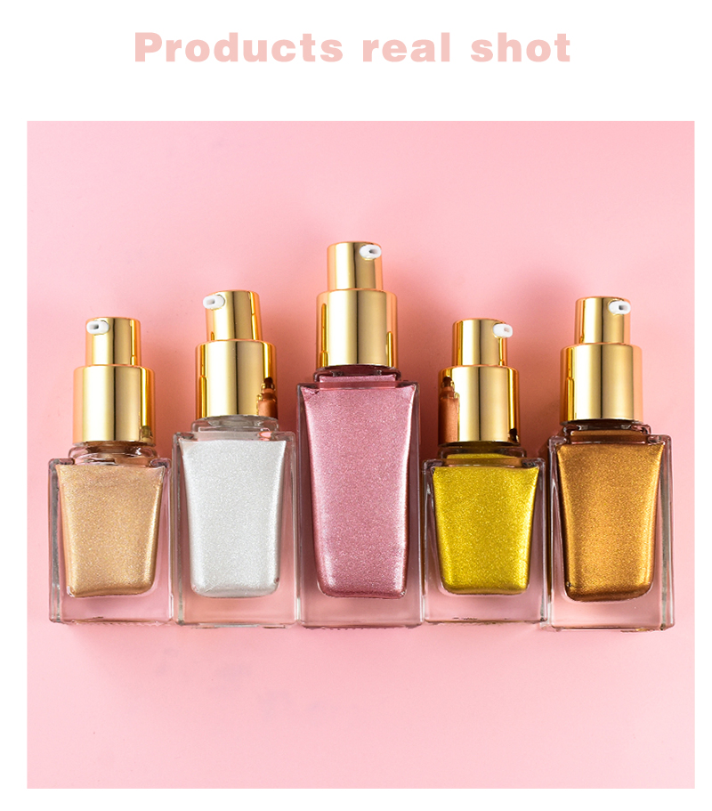 5 Colors Highlighter Colorfast Smooth Shinyface Makeup Custom Factory Price Sweat-Proof Highlighter