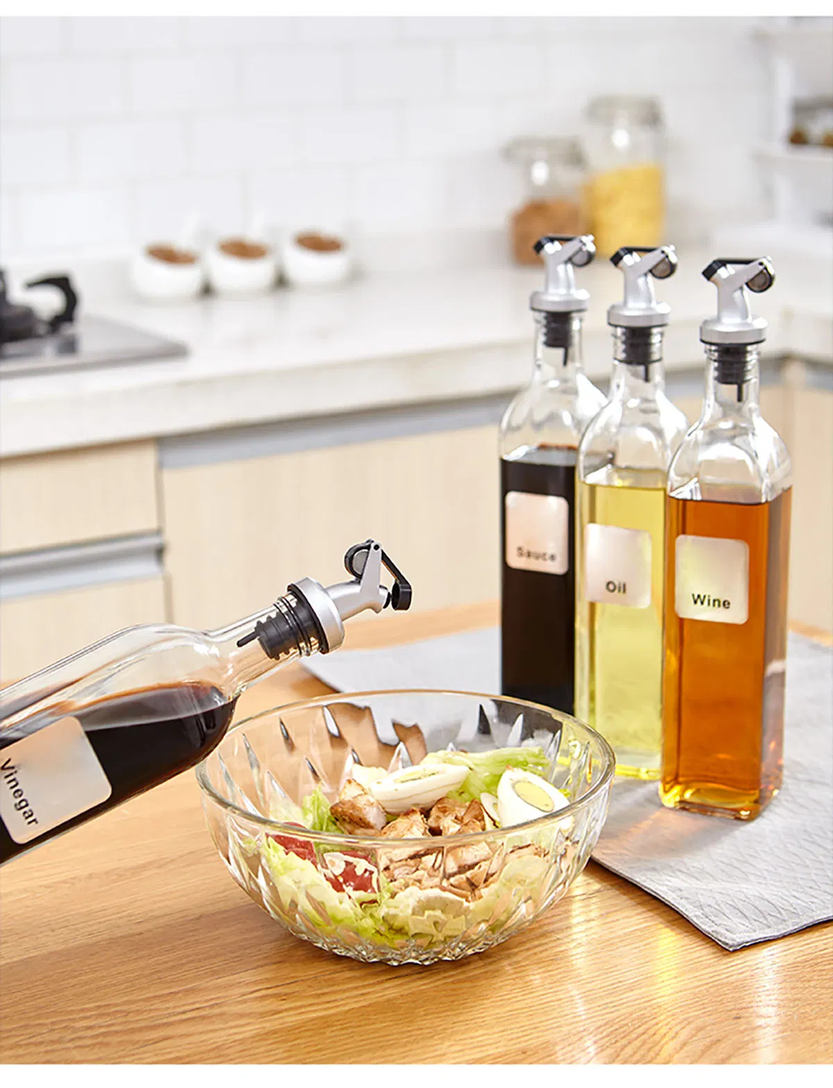 100ml to 1000ml Popular Glass Olive Oil Dispenser Bottle Glass for Kitchen