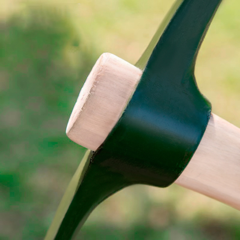 Factory Direct Produce Customized Agricultural Railway Steel Garden Pickaxe with Wood Handle