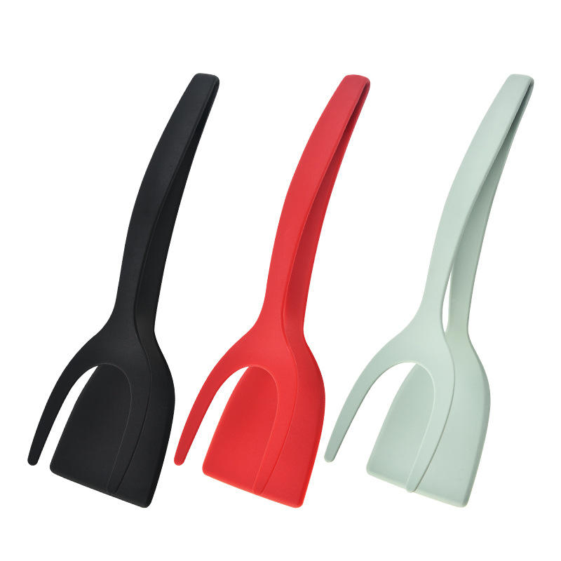 Cooking Nylon Tong 2-in-1 Multi-Function Steak Spatula Food Clip
