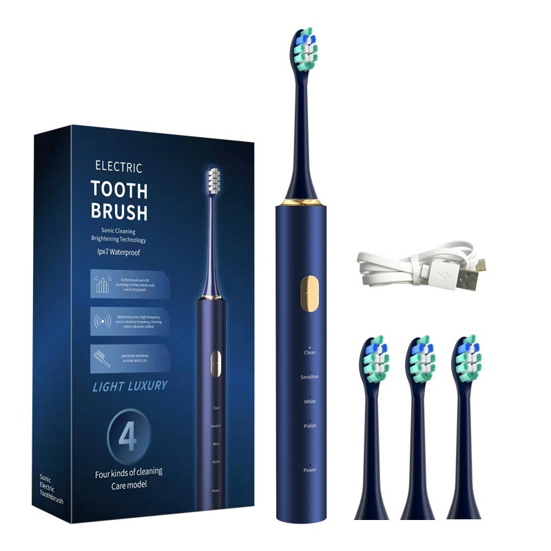 Fashion Import DuPont Brushes Alloy Sonic Electric Toothbrush