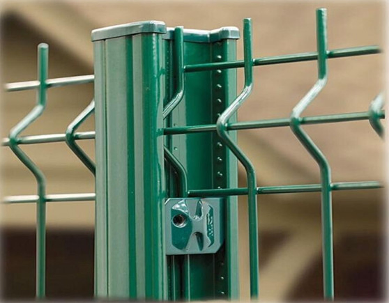 358 Green PVC Coated Welded Wire Mesh Fence