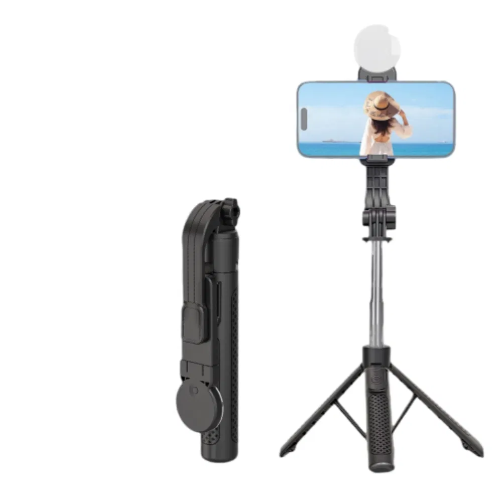 Монопод для селфи с Bluetooth, подсветкой и штативом