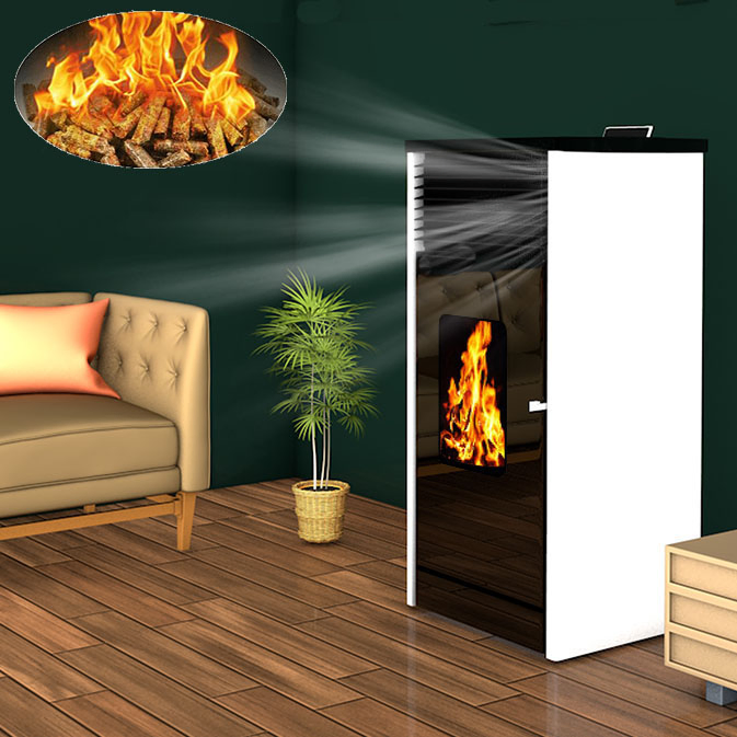 indoor heater household mini fireplace boiler Biomass wood pellet stove