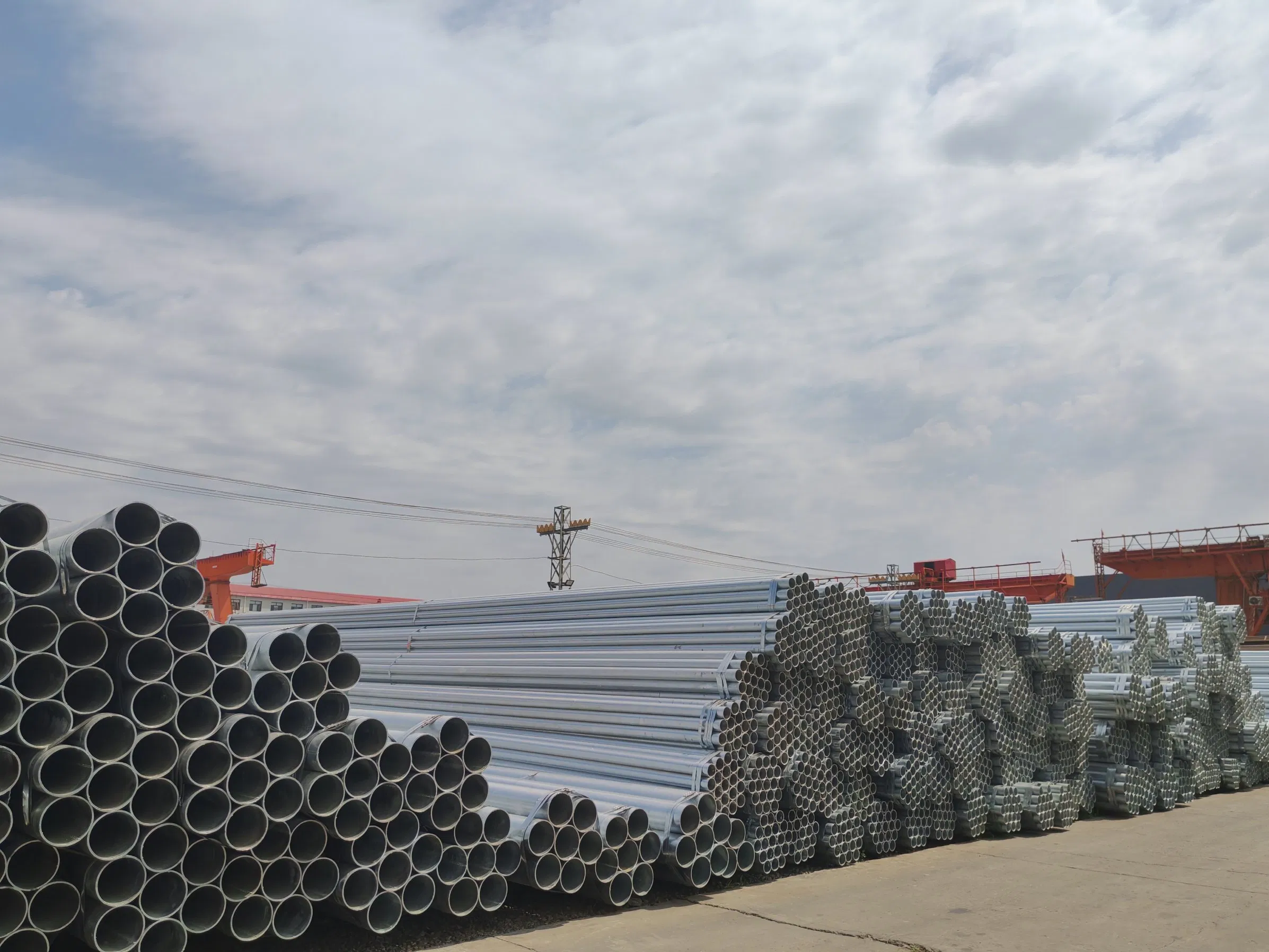 Steel Pipe Used for Electric Cable Protection in House Construction