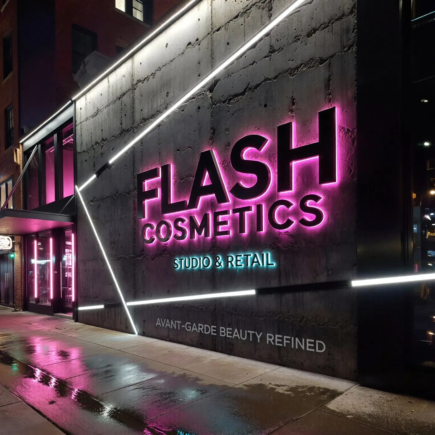 Professional Channel Letters Sign Custom 3D Acrylic LED Illuminated Outdoor