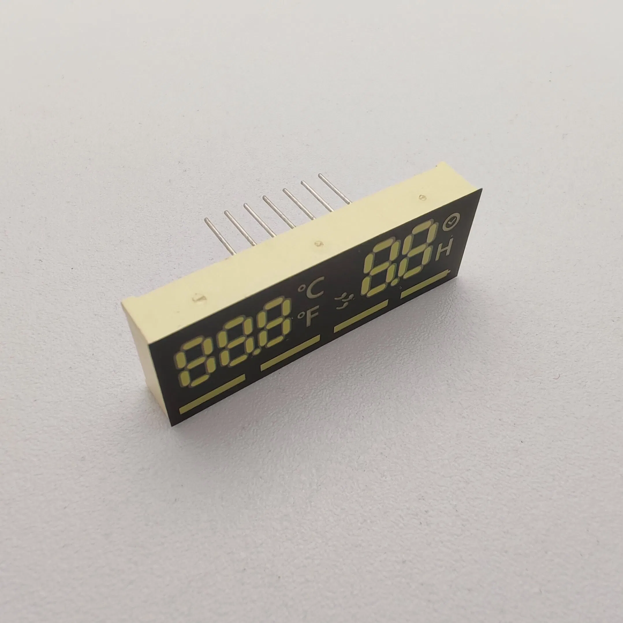 Ultra White/Red 7 Segment LED Clock Display Module