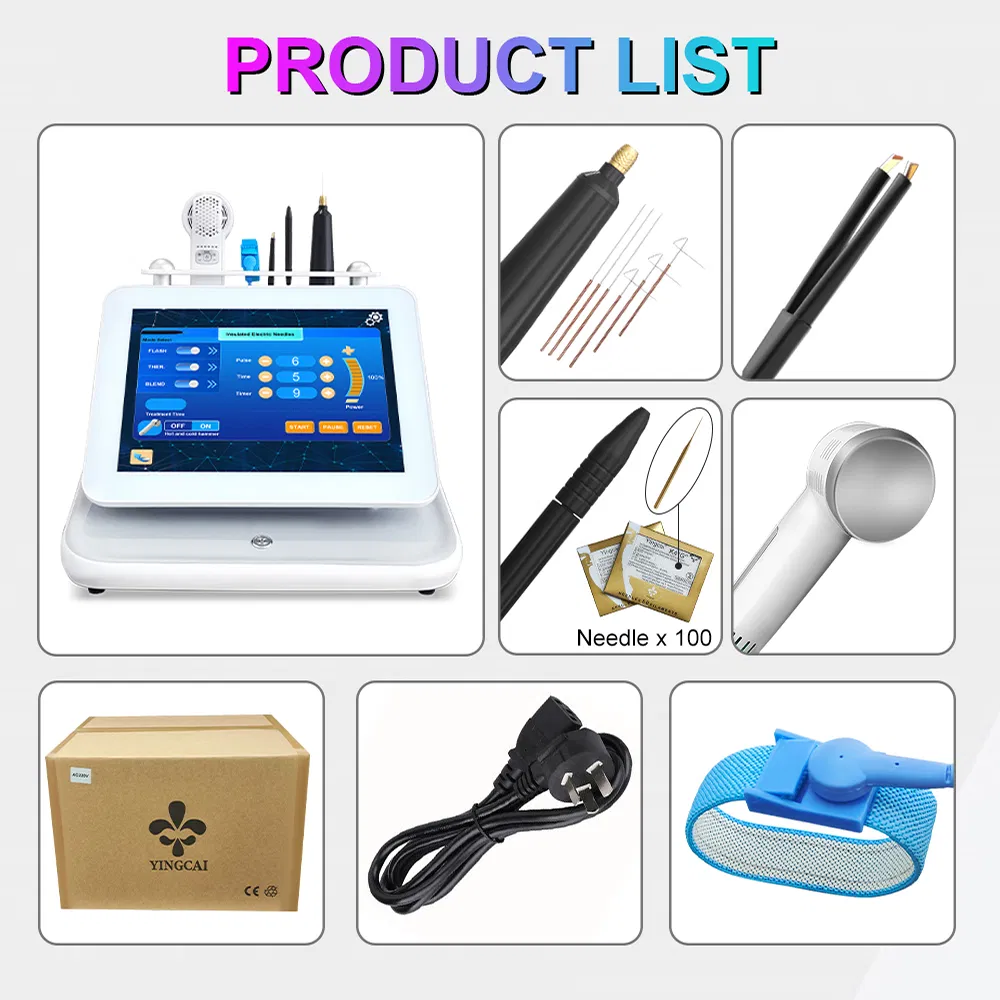 Permanent 5in1 Non-Laser Electrolysis Epilation Device Blend Electrolysis Hair Removal Needle Machine Face and Body Clinic Use