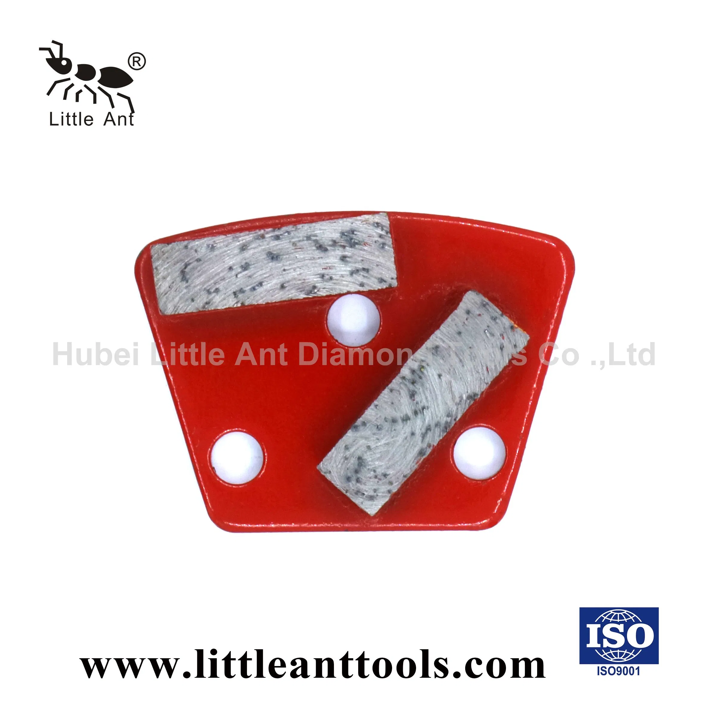 Two Segments Diamond Trapezoid Diamond Grinding Plate for Floor System