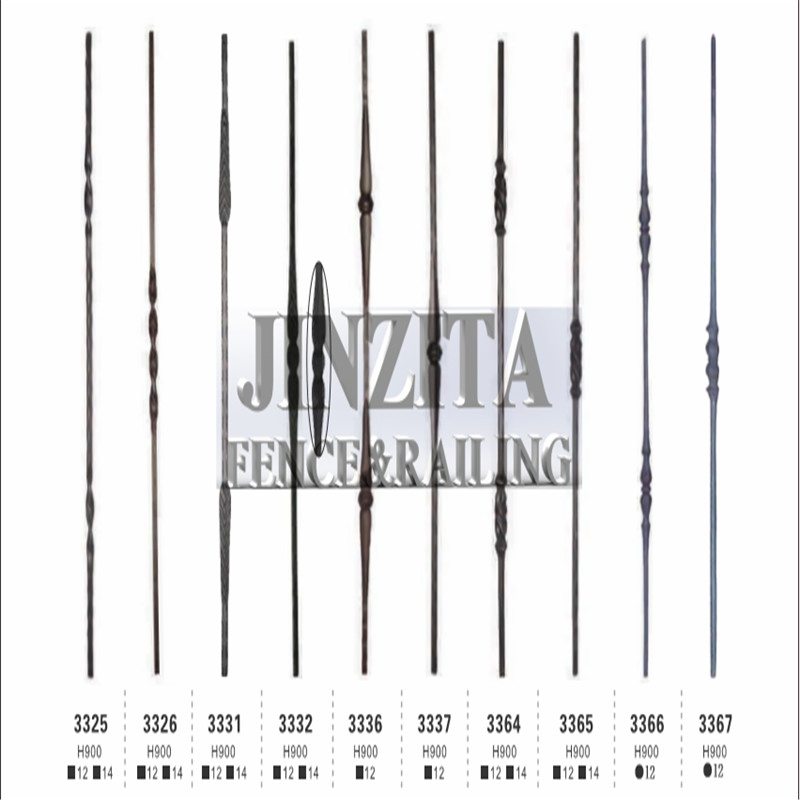 Wrought Iron Balcony Railing Forged Steel Railing Balustrade