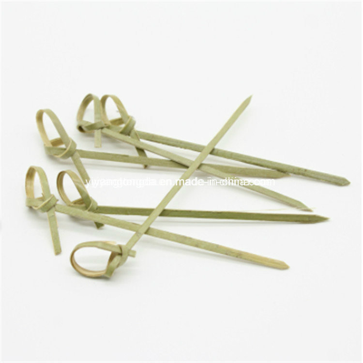 Disposable Cocktail Party Looped Bamboo Picks