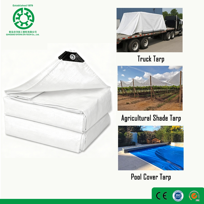 10*10mesh, 105GSM, Durable Waterproof PE Tarpaulin, PE Sheet Weatherproof-Perfect Tarp for Camping, Truck Covers, Residential Shade Needs