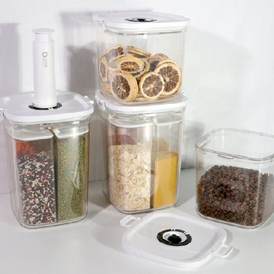 Bestfull Fresh and Moisture-Proof Vacuum Plastic Sealed Storage Jar for Kitchen Storage