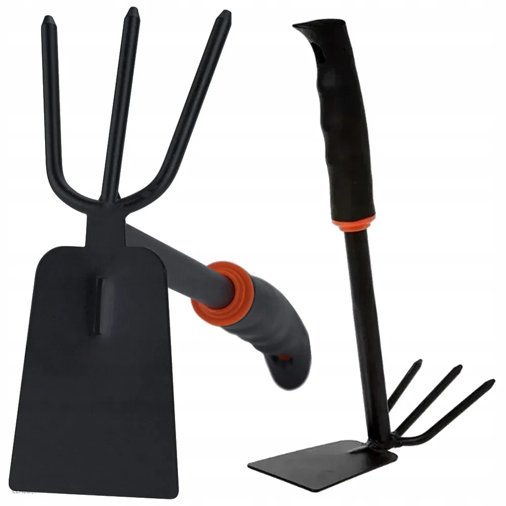 Garden Hoe Two-Sided Shovel Claw Rake Hand Digger for Plants 32 Cm