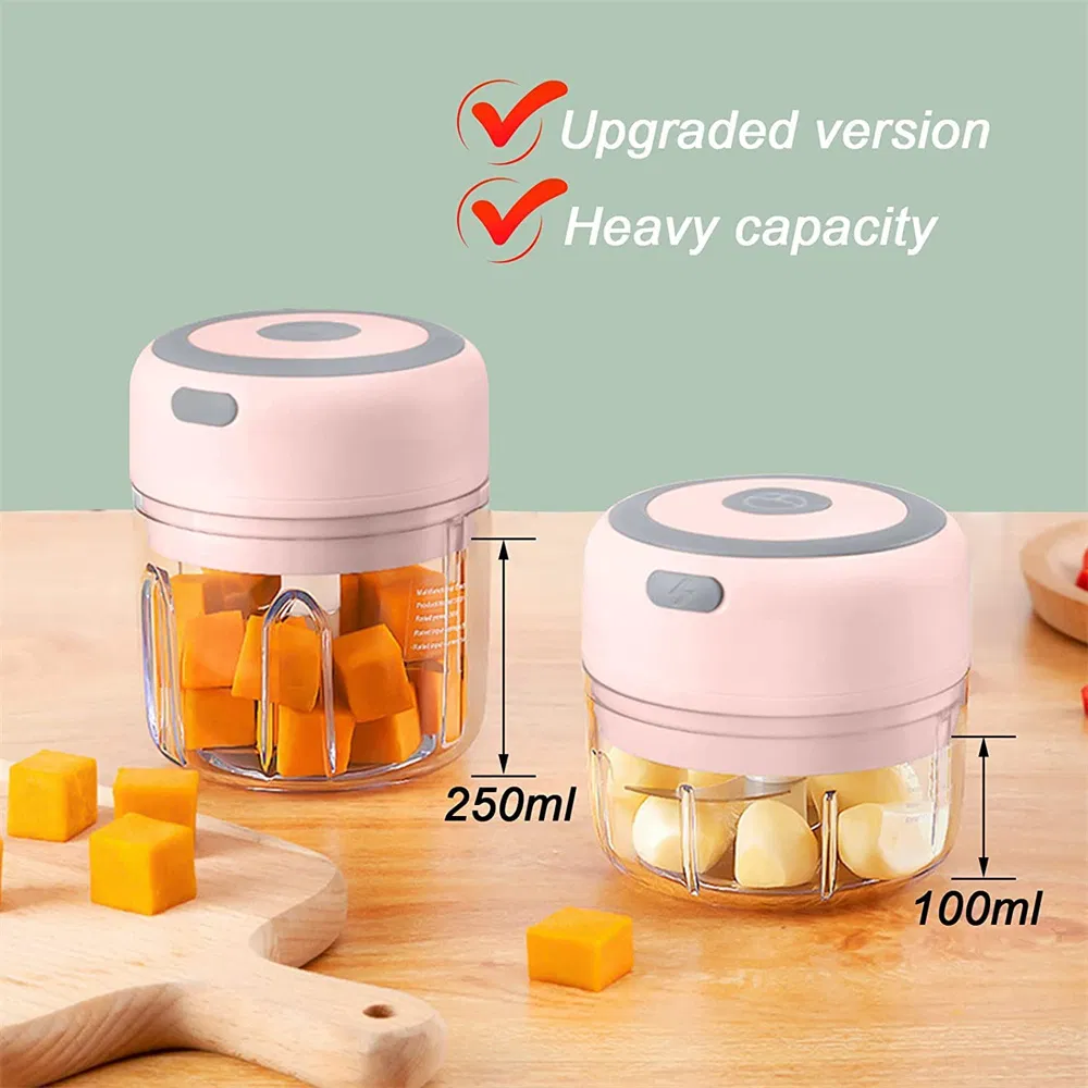 100/250ml Mini Multifunctional Wireless Garlic Beater Electric Garlic Chopper