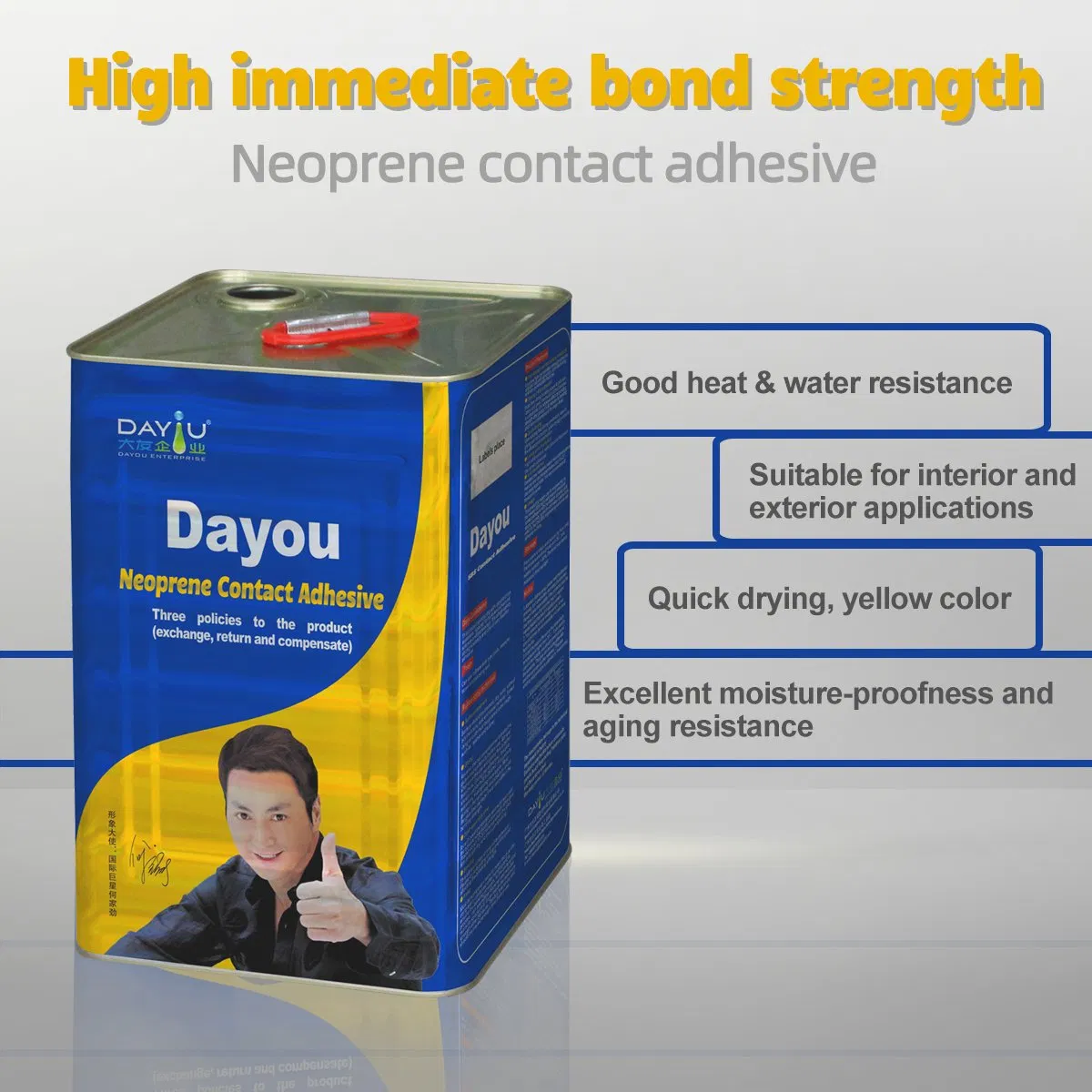 Strong Bonding Neoprene Contact Adhesive All-Purpose Glue 18L