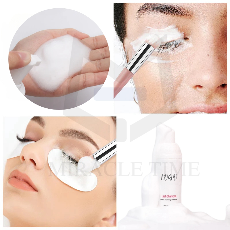 Mt Lashes Factory Wholesales OEM Makeup Tool 60ml Eyelash Extensions Lash Cleanser Foaming Shampoo