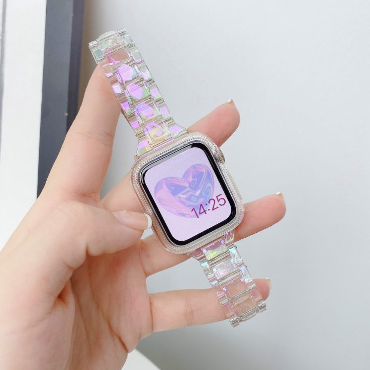 Colorful Strap Laser Glacier Small Waist Strap Apple Watch with S8/S9