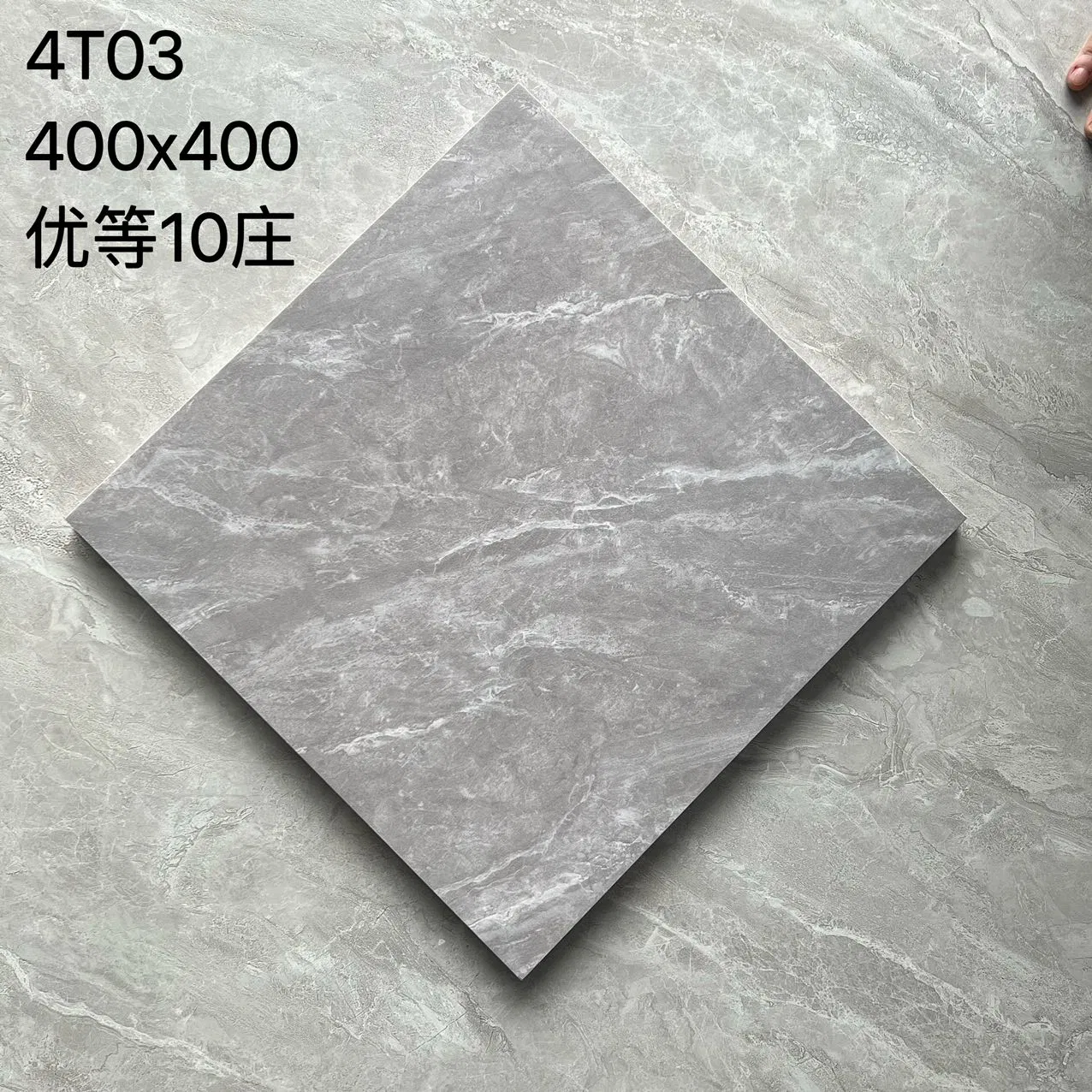 Waterproof Polished Porcelain Marble Tile 400X400 Marble Ceramic Tiles