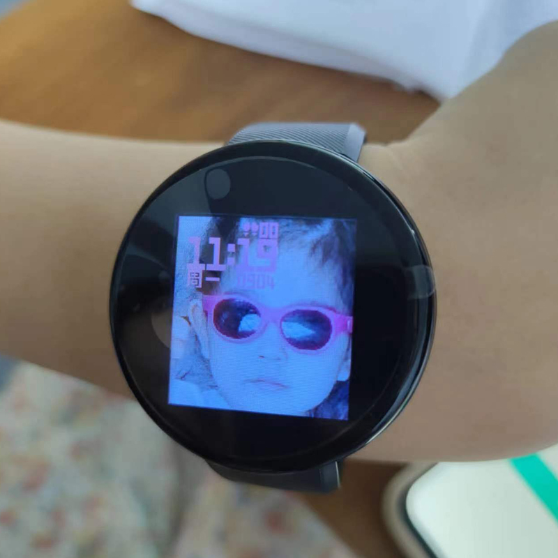 Sport Wristband Clock Tracker Blood Oxygen Round Display D18 Smart Band