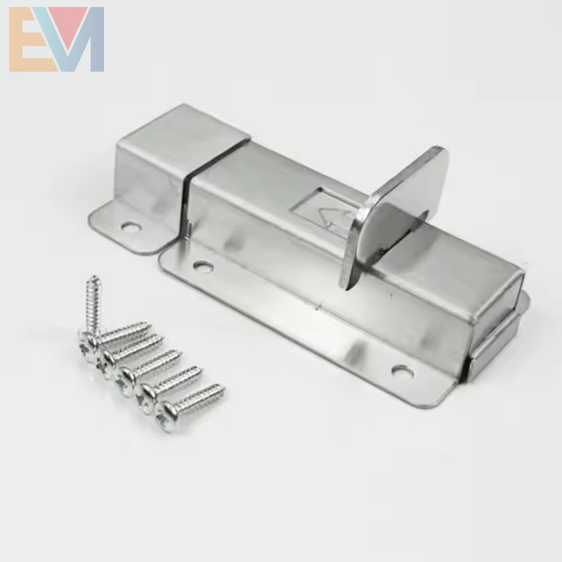 2inch 3inch 4inch Left Right Bedroom Door & Toilet Sanitary Door Bolt Stainless Steel Double-Headed Manual Latch