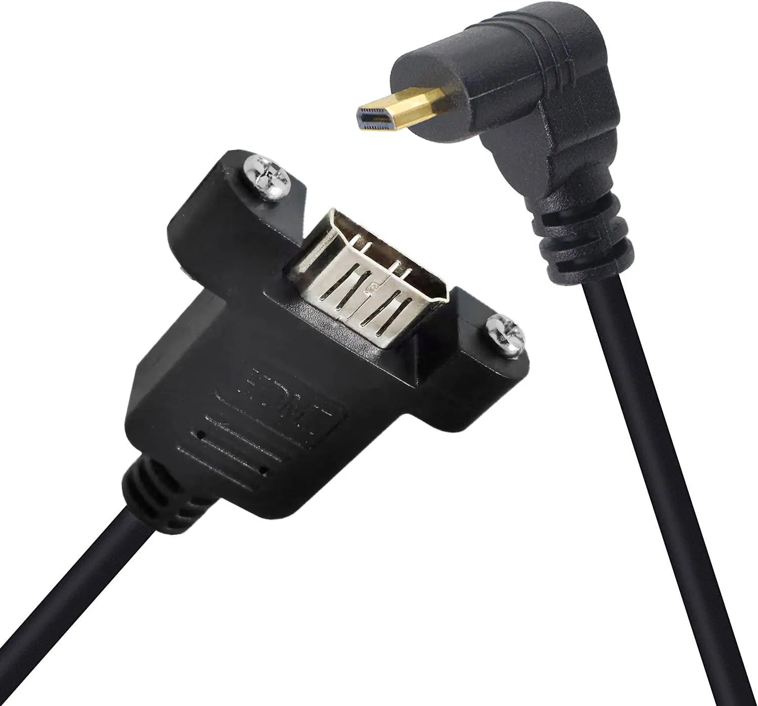 90 Degree HDMI Elbow Cable for 4K HD Panel Mount