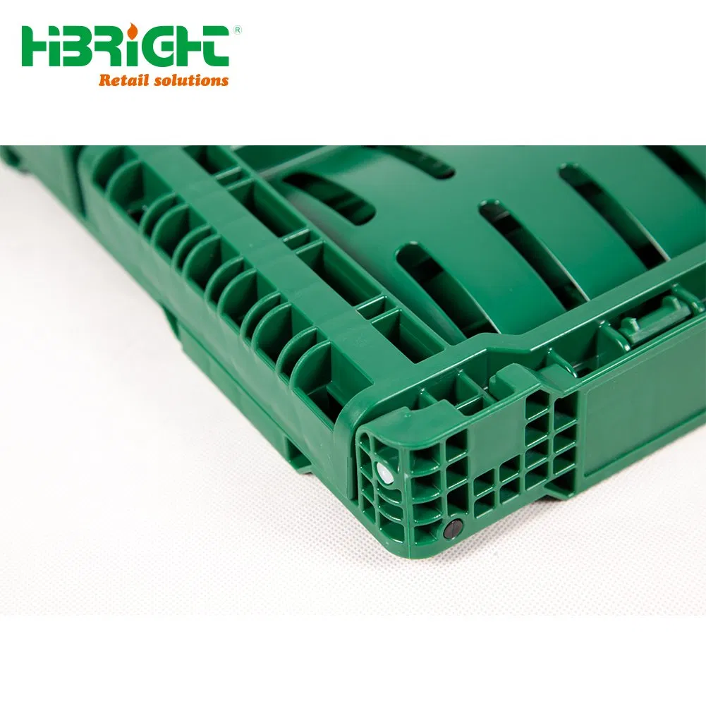 Collapsible Fruit and Vegetable Plastic Foldable Crate for Transporting